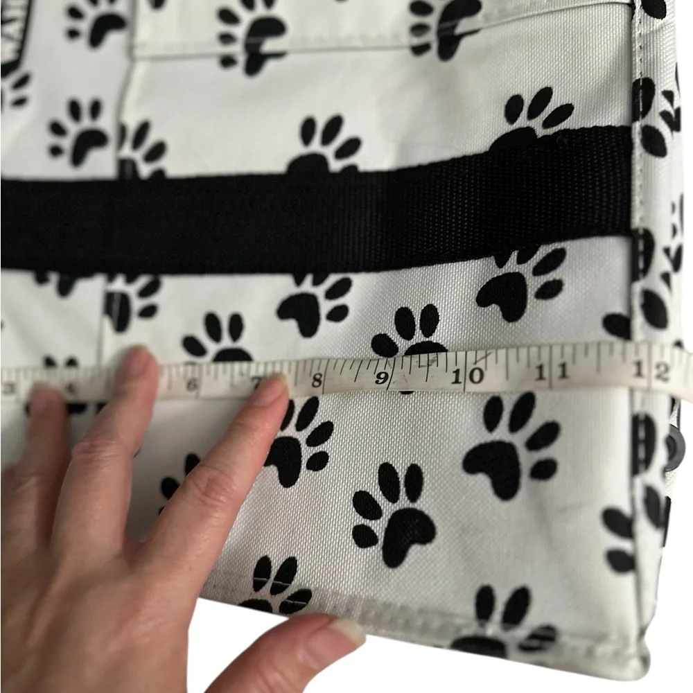 Wahl Tote For Groomers Bring Everything!! Black & White paw prints